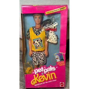 Vintage‎ Mattel Barbie Kevin Pet Pals Boy Doll 1991 Puppy Figure NIB.